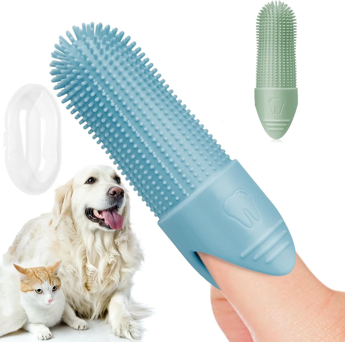 Silicone Pet Finger Toothbrush for Dental Care