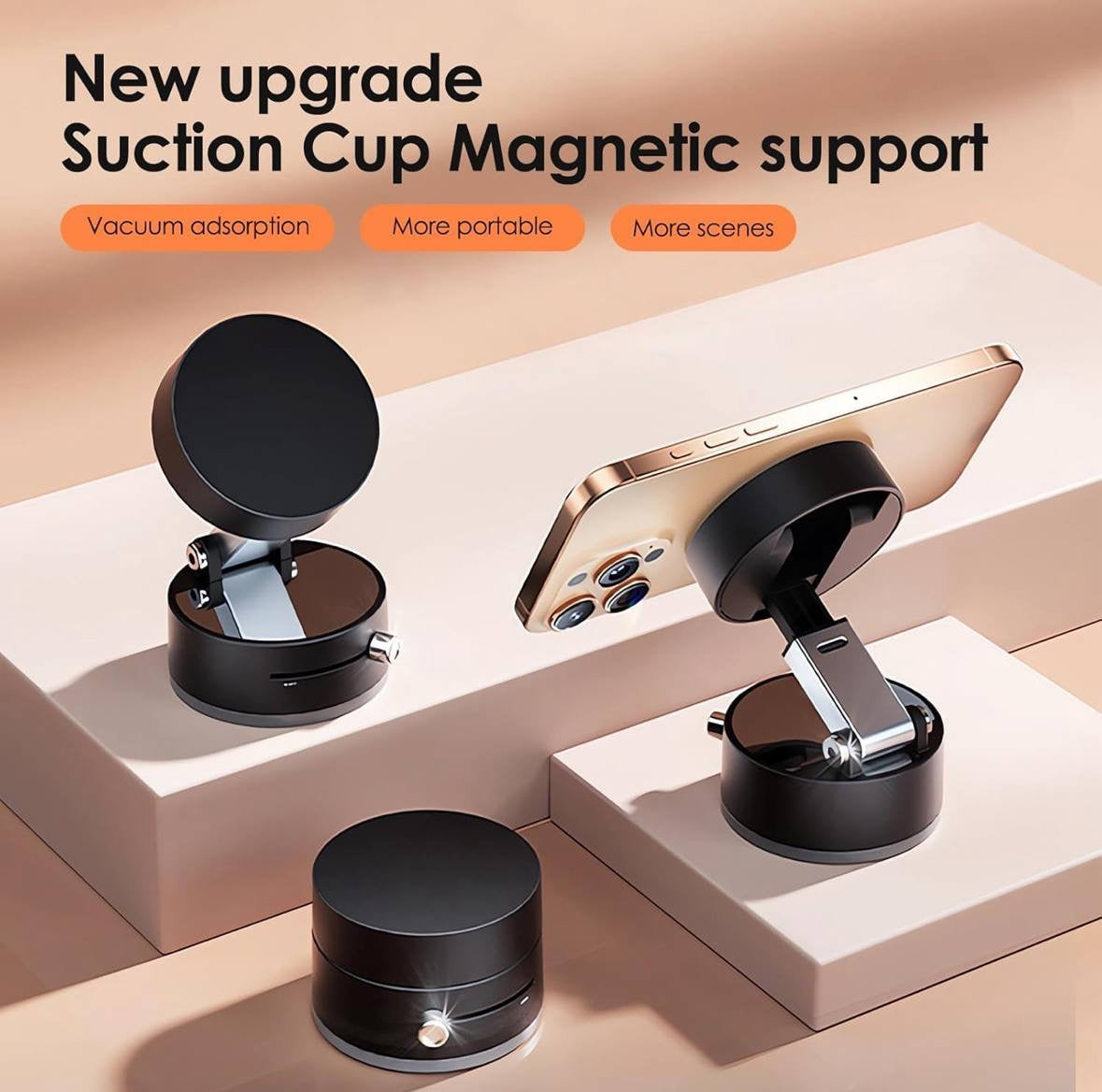 VACCUM MAGNETIC SUCTION PHONE HOLDER