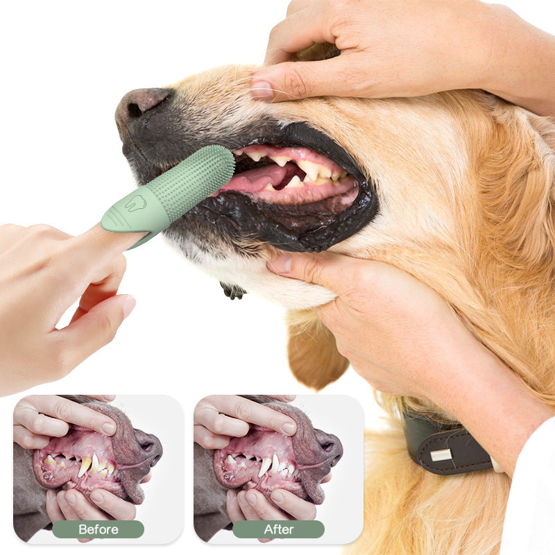 Silicone Pet Finger Toothbrush for Dental Care