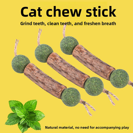 Cat Chew Toy Double-Knot Mint Ball